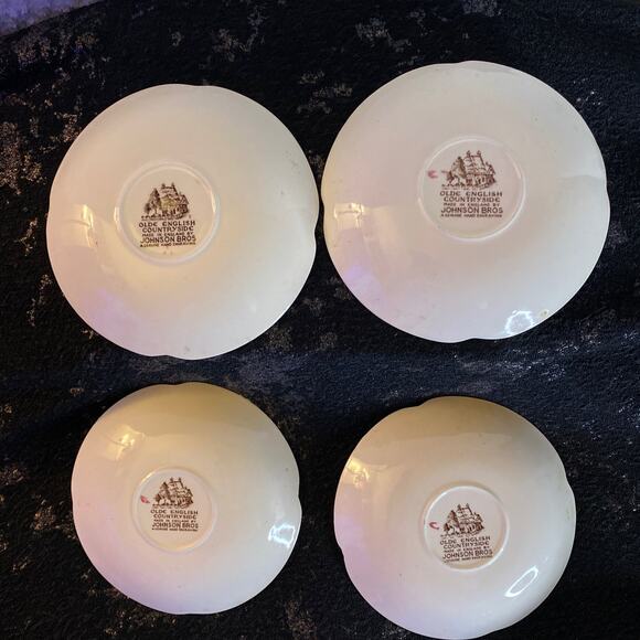 Olde English Countryside made England Johnson Bros Genuine Hand Engraving Plate - Picture 3 of 6